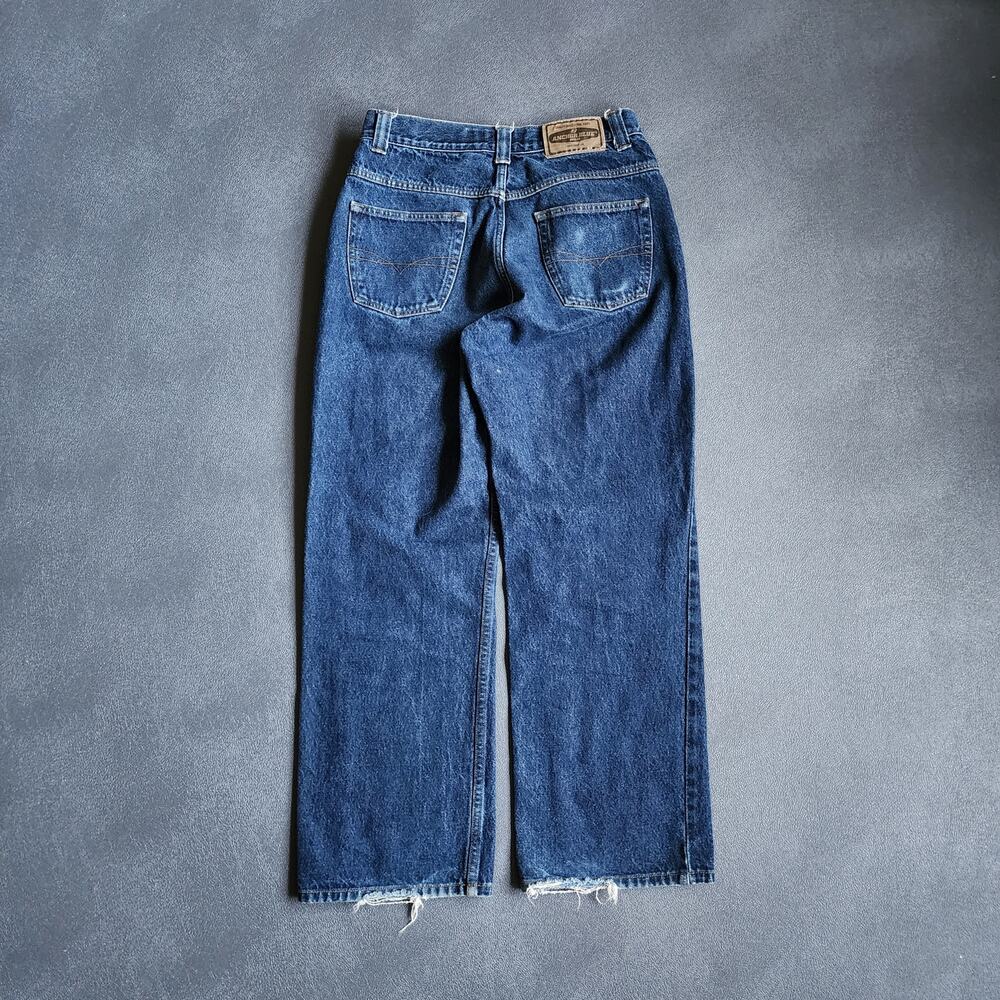 Vintage Anchor Blue Baggy Easy Fit Blue Denim Jeans 30x30